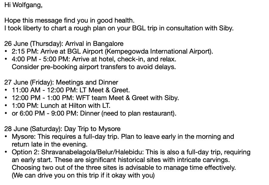 Agenda Bengaluru